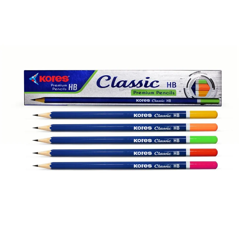 KORES CLASSIC HB DARK PENCIL PACK OF (10X10PKT) – IMPERIAL STATIONERY MART