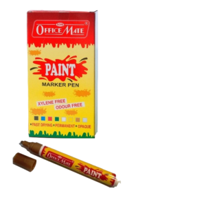 OFFICE MATE PAINT MARKER PEN GOLDEN (PACK OF 10 PCS)