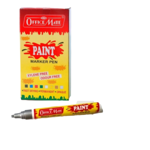 OFFICE MATE PAINT MARKER PEN SILVER (PACK OF 10 PCS)