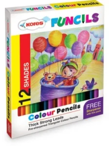 KORES COLOUR PENCIL 12 SHADE (PACK OF 10 PKT)