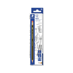 Staedtler Noris 122 Hb Pencil With Eraser, Pack Of 12