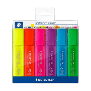 Staedtler Textsurfer 364 P Wp6 Textsurfer Highlighters Classic Rainbow Colours Pack Of 6