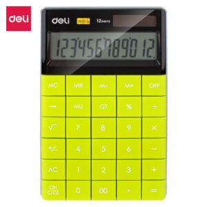Deli W1589 12-Digital Modern Calculator, Green