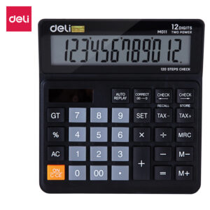 Deli WM01120 Desktop Calculator, Black