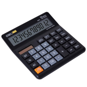 Deli WM01120 Desktop Calculator, Black