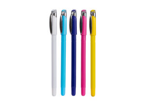 Linc Gliss Ball Pen (Assorted Body, Blue Ink, 5 Pcs Pouch, Pack of 2)