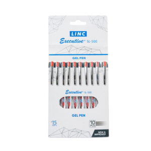 LINC Executive SL-500 Gel Pen (Red, Pack of 10) x 2