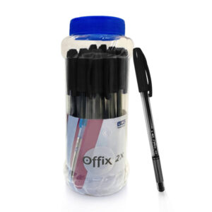 LINC Offix 2X Lightweight Ball Pen Jar (Black, Pack of 25) x 2