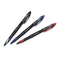 Uniball Air Micro UBA-188-M 0.5 mm Roller Pen (Blue, Black and Red Ink, Pack of 3)