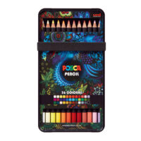 Uniball Posca KPE-200 Oil Color Pencil Set (Assorted Colour, Pack of 36)