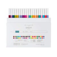 Uniball EMOTT SY40 Water Based Fineliner Pens Set (0.4mm Tip, Assorted, Pack of 40)