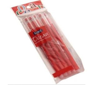 Linc Ocean Gel 0.6 mm Pen (Red, 5 Pcs Pouch, Pack of 6)