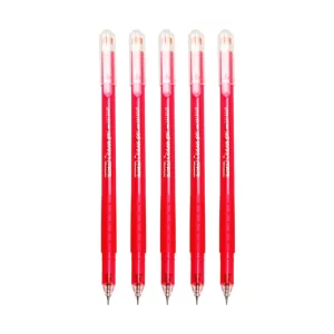 Linc Ocean Gel 0.6 mm Pen (Red, 5 Pcs Pouch, Pack of 6)