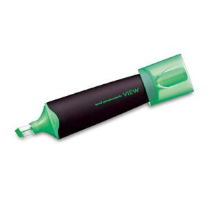 Uniball USP-200 Promark View Highlighter Pen (F Green, 5mm Chisel Tip, Pack of 1)