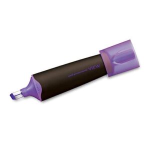 Uniball USP-200 Promark View Highlighter Pen (Violet, 5mm Chisel Tip, Pack of 1)