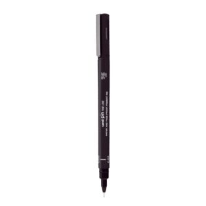 Uniball PIN-200S Fine Line Markers (0.05mm, Black, Pack of 3)