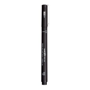 Uniball PIN-200S Fine Line Markers (0.6mm, Black, Pack of 3)