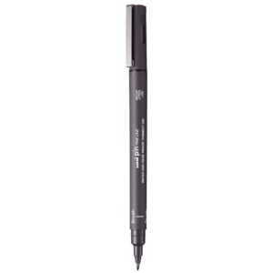 Uniball PIN-200S Brush Fine Line Markers (Dark Grey, Pack of 1)