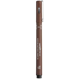 Uniball PIN-200S Brush Fine Line Markers (Sepia, Pack of 1)