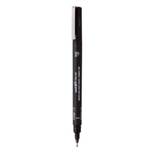 Uniball PIN-200S Chisel 1.0 mm Fine Line Markers (Black, Pack of 1)