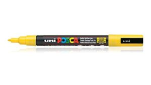 Uniball Posca 3M Marker Pen (Yellow Ink, Pack of 1)