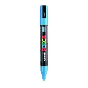 Uniball Posca 5M Marker Pen (Light Blue Ink, Pack of )