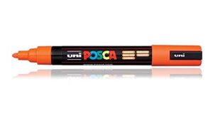 Uniball Posca 5M Marker Pen (Orange Ink, Pack of 1)