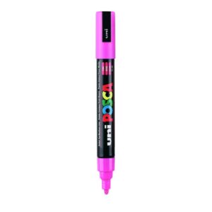 Uniball Posca 5M Marker Pen (Pink Ink, Pack of 1)