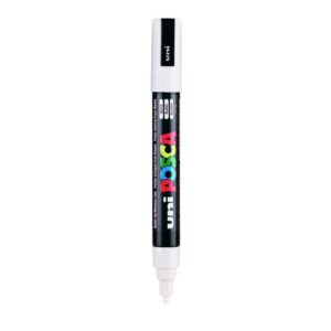 Uniball Posca 5M Marker Pen (White Ink, Pack of 1)