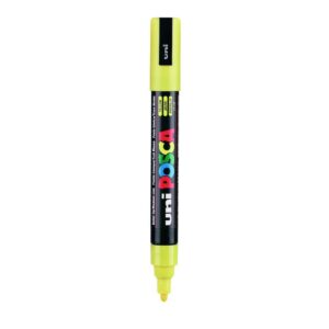 Uniball Posca 5M Marker Pen (Yellow Ink, Pack of 1)