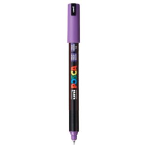 Uniball Posca 1MR Marker, Ultra Fine tip (Violet, Pack of 1)