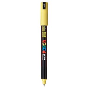 Uniball Posca 1MR Marker, Ultra Fine tip (Yellow, Pack of 2)
