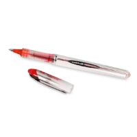 Uniball UB-200 Vision Elite Roller Pen (0.8 mm, Red Ink, Pack of 1×3 nos)