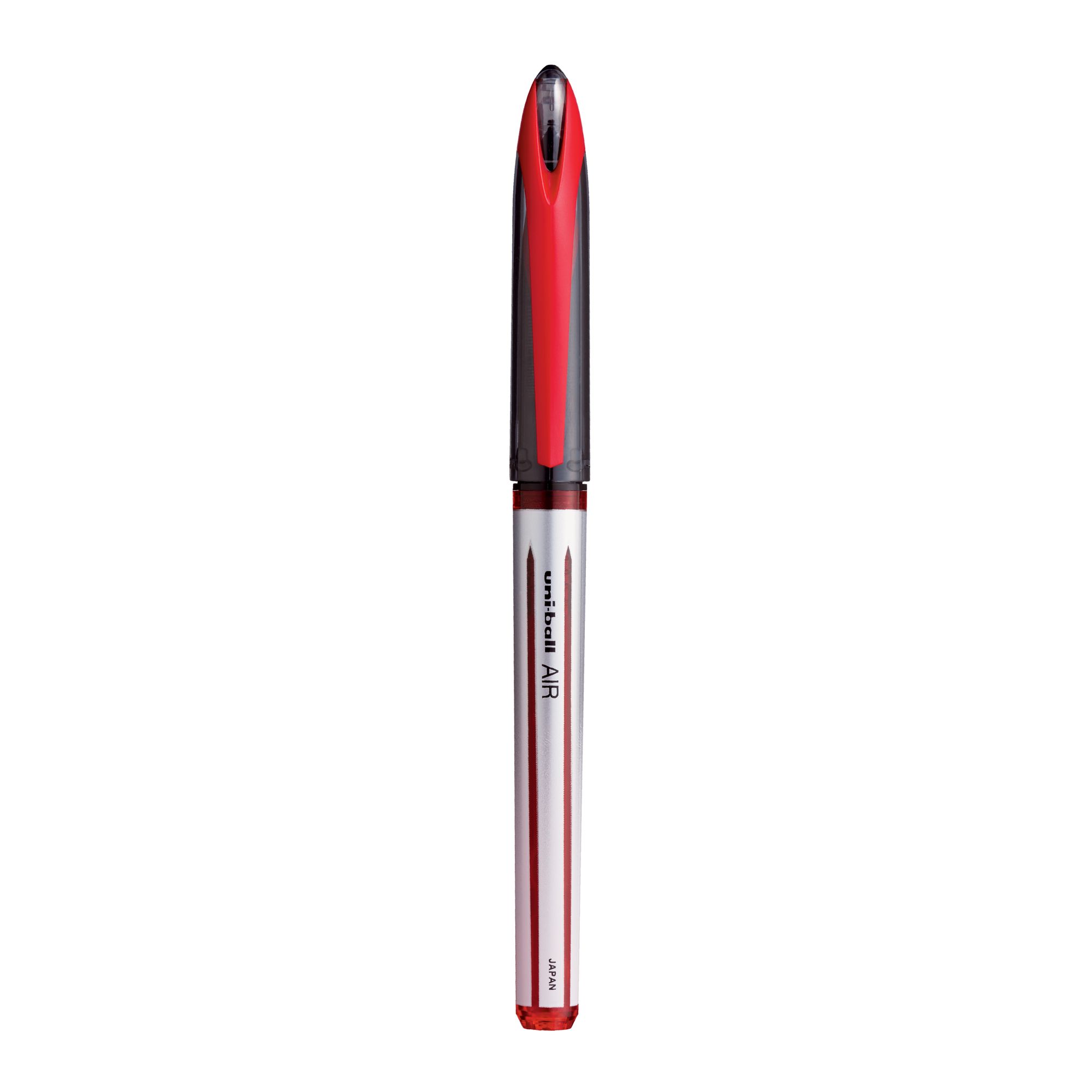 Stylos Uniball Air - 5 Stylos Bille à Encre Permanente, Sensation Plume, Noir/rouge/bleu