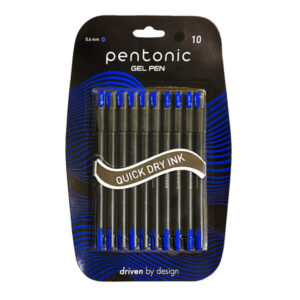 LINC Pentonic Gel Pen Blister Pack (Blue Ink, 10 Pcs Blister, Pack of 1) x 3