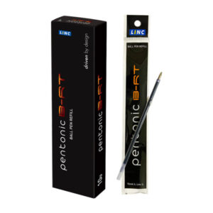 LINC Pentonic B-RT Ball Pen Refill (Black Ink, Pack of 10)