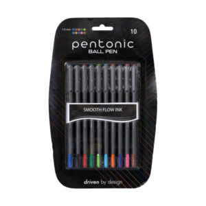 LINC Pentonic Ball Point Pen (Multicolour Ink, 1mm, 10 Pcs Blister)