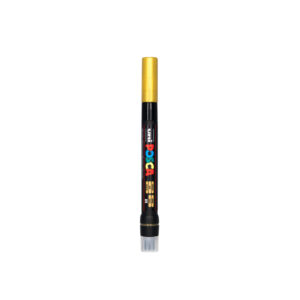 Uniball Posca PCF 350 Marking Brush (Gold, Pack of 1)