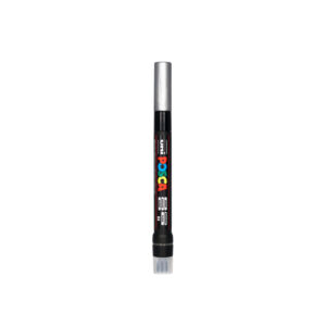 Uniball Posca PCF 350 Marking Brush (Silver, Pack of 1)