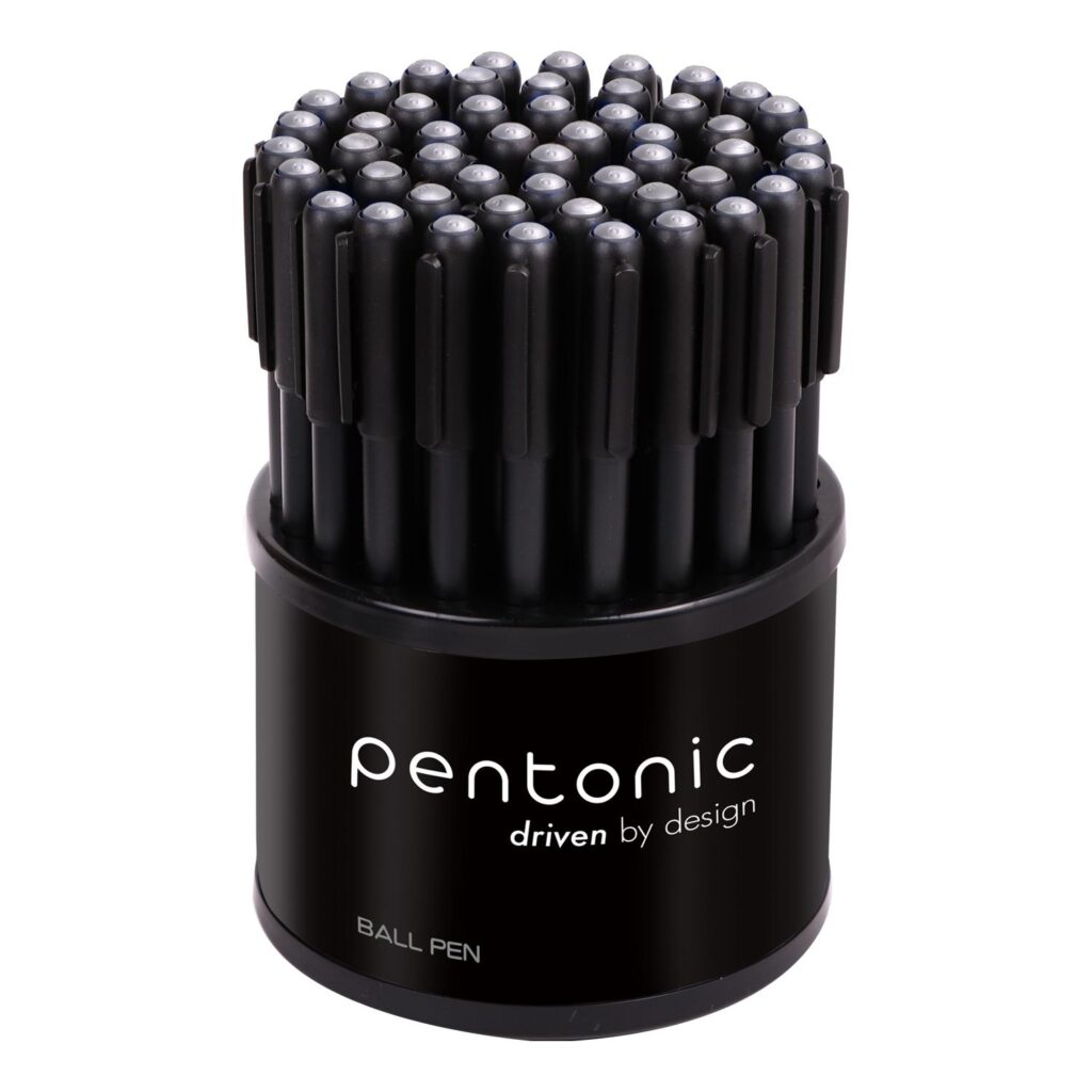 LINC Pentonic Ball Point Pen Dispenser (Black Ink, Pack of 50 ...