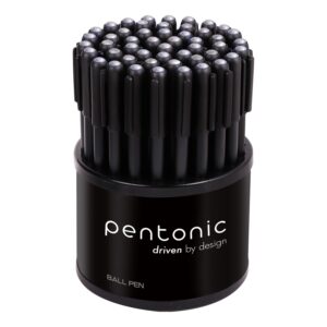 LINC Pentonic Ball Point Pen Dispenser (Black Ink, Pack of 50)