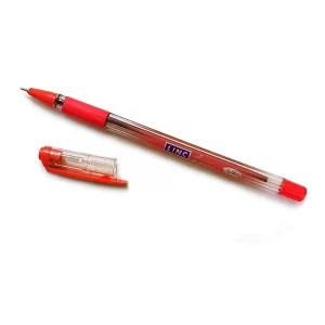 LINC Glycer 0.7mm Ball Pen (Red Ink, 5 Pcs Pouch, Pack of 2)