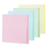 Deli Wa01302 Sticky Notes, 100 Sheets, 70 Gsm, 76X76Mm, Assorted, Pack of 2