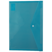 Deli W38165 File Bag, Blue Bag, FC File Bag, Pack of 5