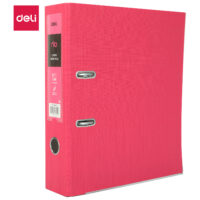 DELI EB20140 Lever Arch File, Lever Arch File Holder,Lever Arch Box File, Red Color File, Pack of 1