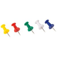 Deli W0021 Color Push Pins, 23MM AST Pins, Pack of 1