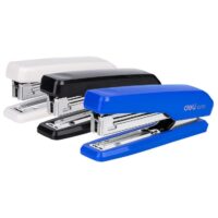 Deli W0229A Stapler, Punch Stapler, Assorted Body, Pack of 2
