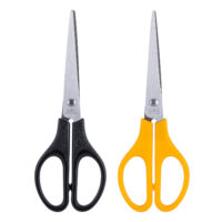 Deli W0603 Scissor, 170 MM, Steel Scissor, Black & Yellow Body, Plastic Grip, Pack of 1
