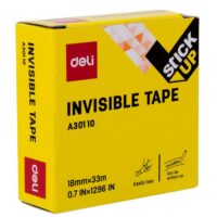 Deli W30110 Invisible Tape 1T, Invisble Tape,Pack of 2