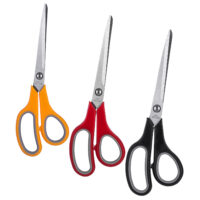 Deli W38369 Soft Touch Scissor, 230 MM, Scissor, Assorted Color, Pack of 2